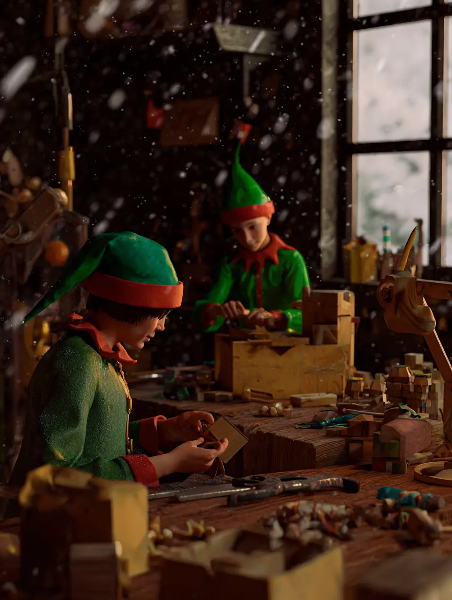 u7778987234 create a photo realistic image of young elves in dfd872dd 7b59 4cc4 8c98 450a0aaebc7a 2